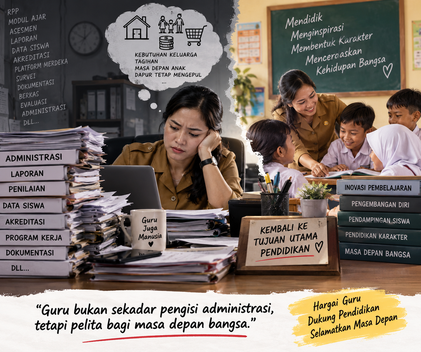 Marwah Pendidik di Tengah Belenggu Administrasi
